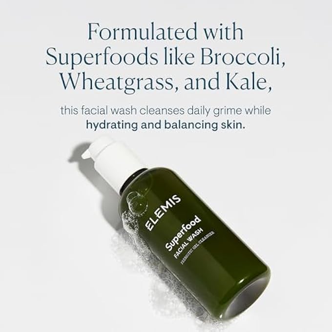 Elemis SUPERFOOD FACIAL WASH, GEL SKIN CLEANSER WITH PRE-BIOTIC, 200 ML - Image 2